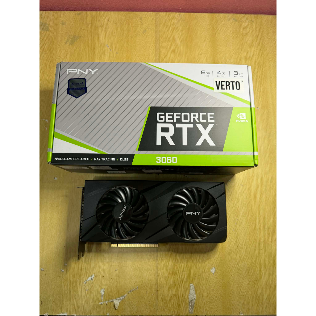 ขายการ์ดจอมือสอง PNY GeForce RTX 3060 Verto Dual Fan 8GB GDDR6