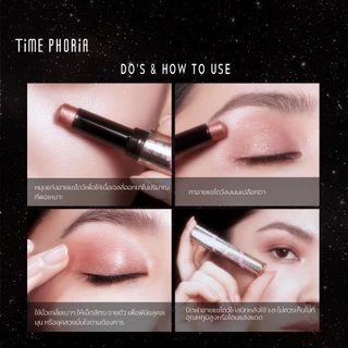 TimePhoria Illumina Jelly Highlighter + Eyeshadow Stick ไฮไลท์+อายแชโดว์แบบแท่ง เนื้อเจลลี่บางเบา เกลี่ยง่าย ฉ่ำวาว ติด