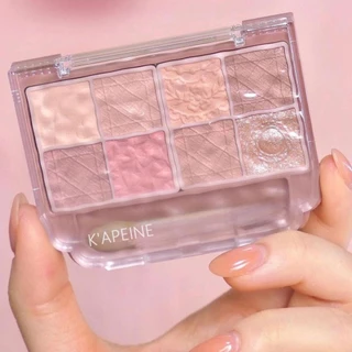 K'APEINE พาเลตตา 8สี บลัชออน+ไฮไลต์ โทนสีชมพู ติดทน กันน้ำ สีธรรมชาติ หวานเต็มระดับ
