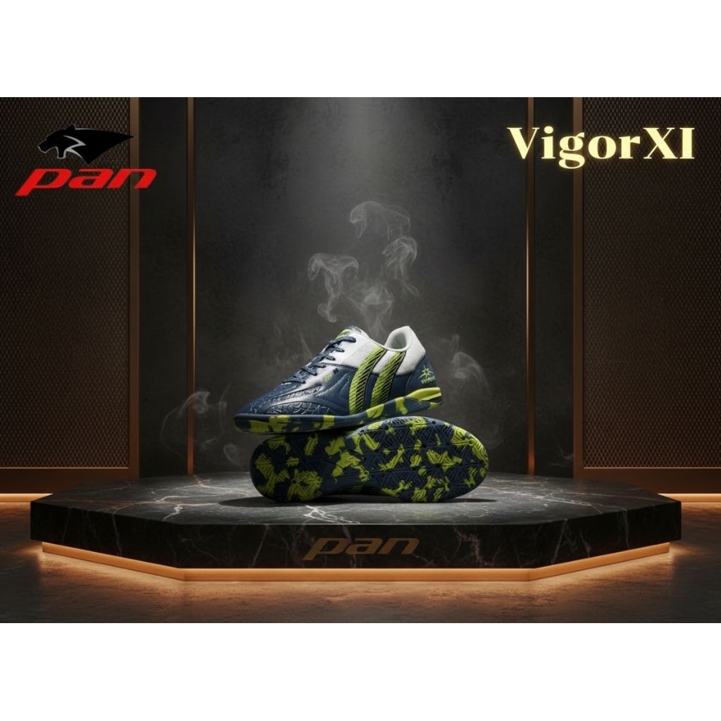 [รองเท้าฟุตซอลแพน] Pan VIGOR XI MICROFIBER รุ่นท็อป รหัสสินค้า PF - 14R2 EY