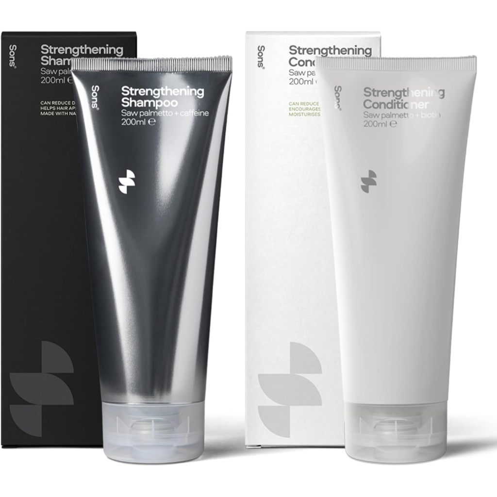 Sons UK แชมพูลดผมร่วง ครีมนวด Shampoo & Conditioner l DHT-blocker Hair Thickening and Anti-Dandruff 
