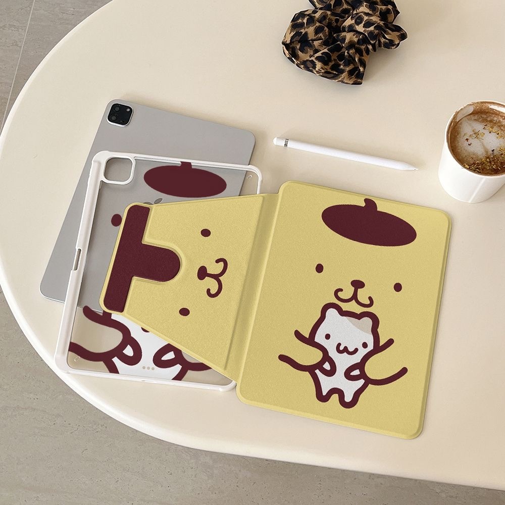 🌼ส่งทั่วไทย🌼 เคสไอแพด Gen11 Gen10 มีที่ใส่ปากกา พุดดิ้ง น้องหมา เคส iPad หมุน 360° Air7 Air6 Pro11