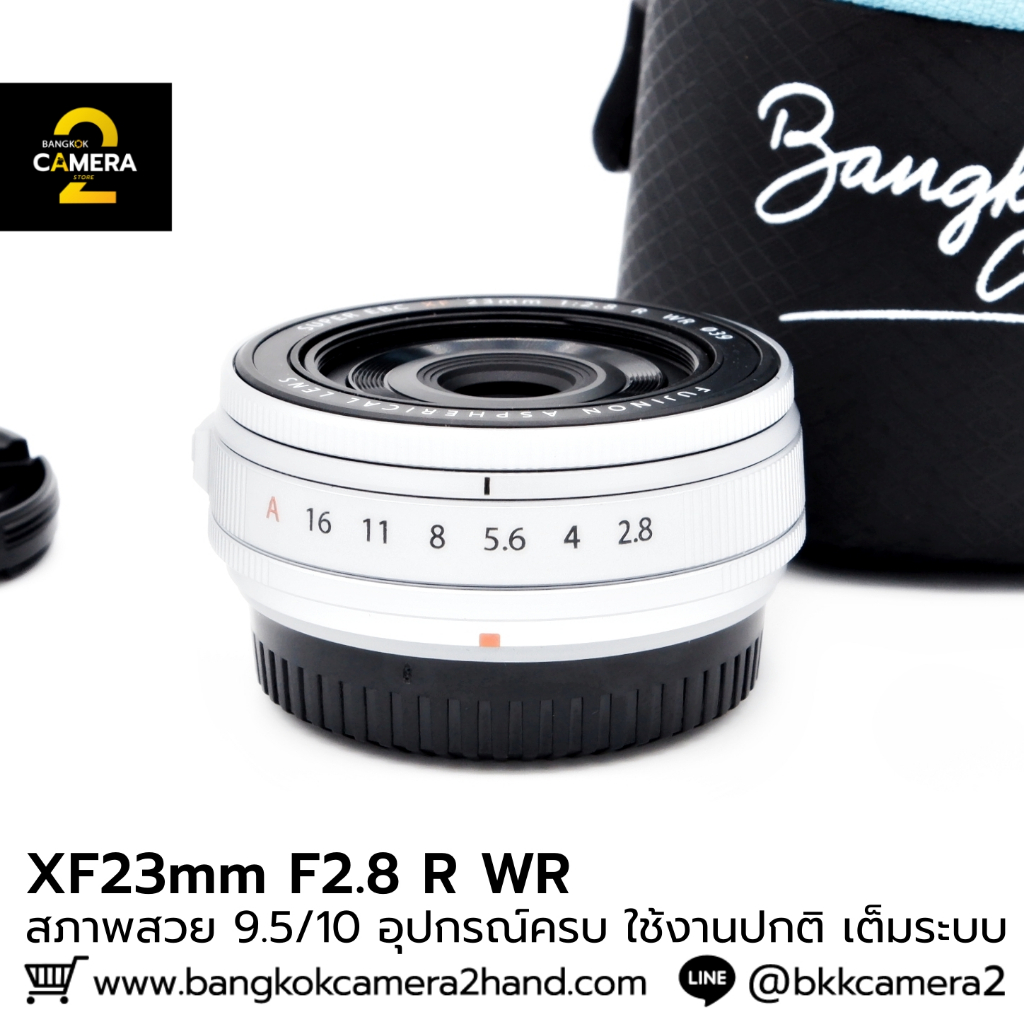 XF23mm F2.8 R WR อุปกรณ์ครบ เลนส์ฟูจิ หน้าชัดหลังเบลอ เลนส์ละลาย  เลนส์ฟิก เลนส์fix ฟิกส์ เลนส์fuji 