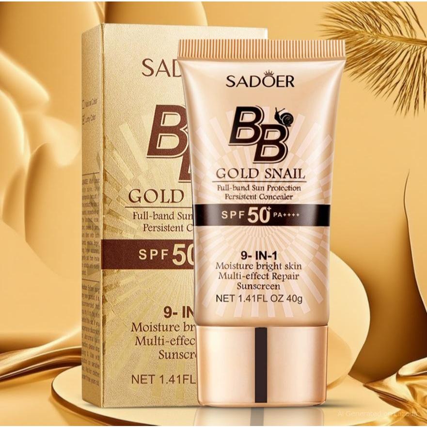 SADOER BB GOLD SNAIL Full-band Sun Protection SPF50 PA+++ ครีมกันแดด
