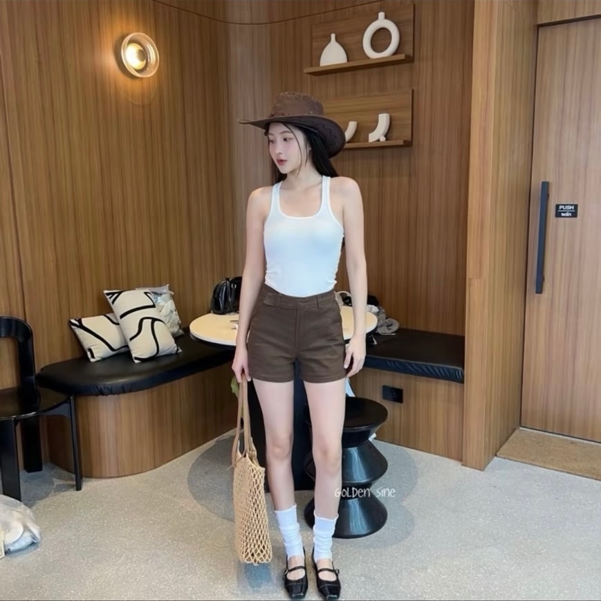 Acasey กางเกงยีนส์ผู้หญิง ขาสั้น ผ้ายืด Rebel Short แต่งเข็มขัด ผ้านิ่มไม่แข็ง ไซส์ S – XL ราคา ถูกที่สุด ดีลบีเคเค แกลเลอรีภาพที่ 6
