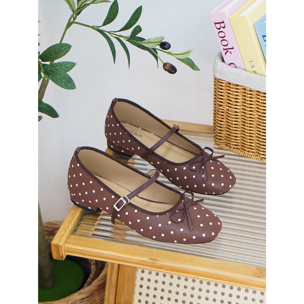 MILKMEshoes รองเท้าคัทชูแมรี่เจน รุ่น POLKA งานน่ารักมาก ใส่นุ่ม หนังนิ่ม เดินสบาย ใส่ได้ทุกวัน (A140) - รูปที่ 6