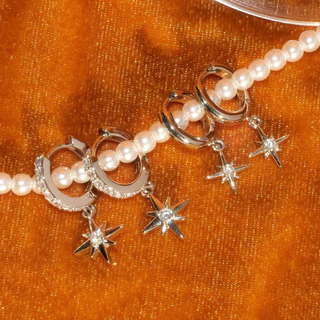 thelucy Classy star earrings ต่างหูห่วงรูปดาว