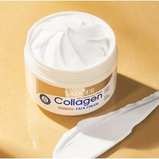 Sadoer Collagen ครีมบํารุงผิวหน้า 100g. (กระปุกทองขาว)