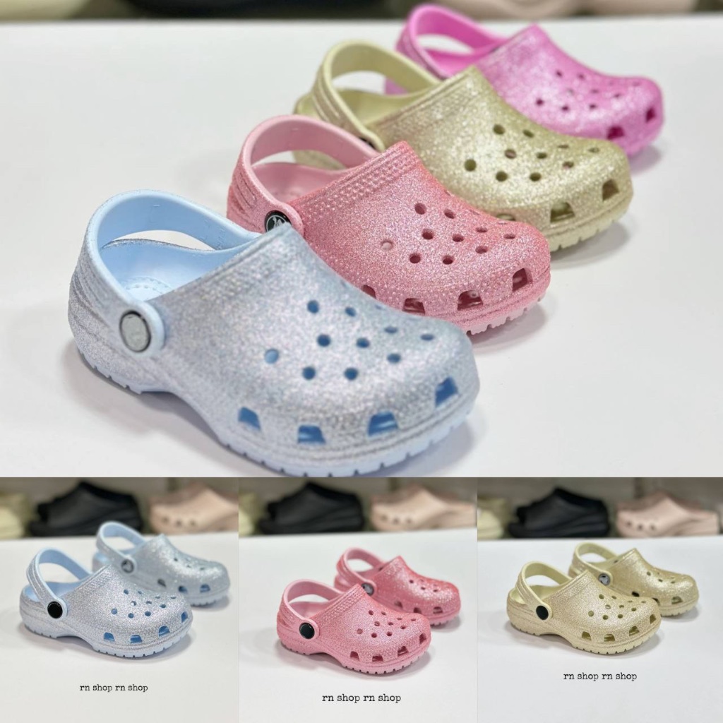 รองเท้าแตะ ของเด็ก ลายกับเพชร รุ่นใหม่ น้ำหนักเบาใส่สบายสินค้าพร้อมส่ง
