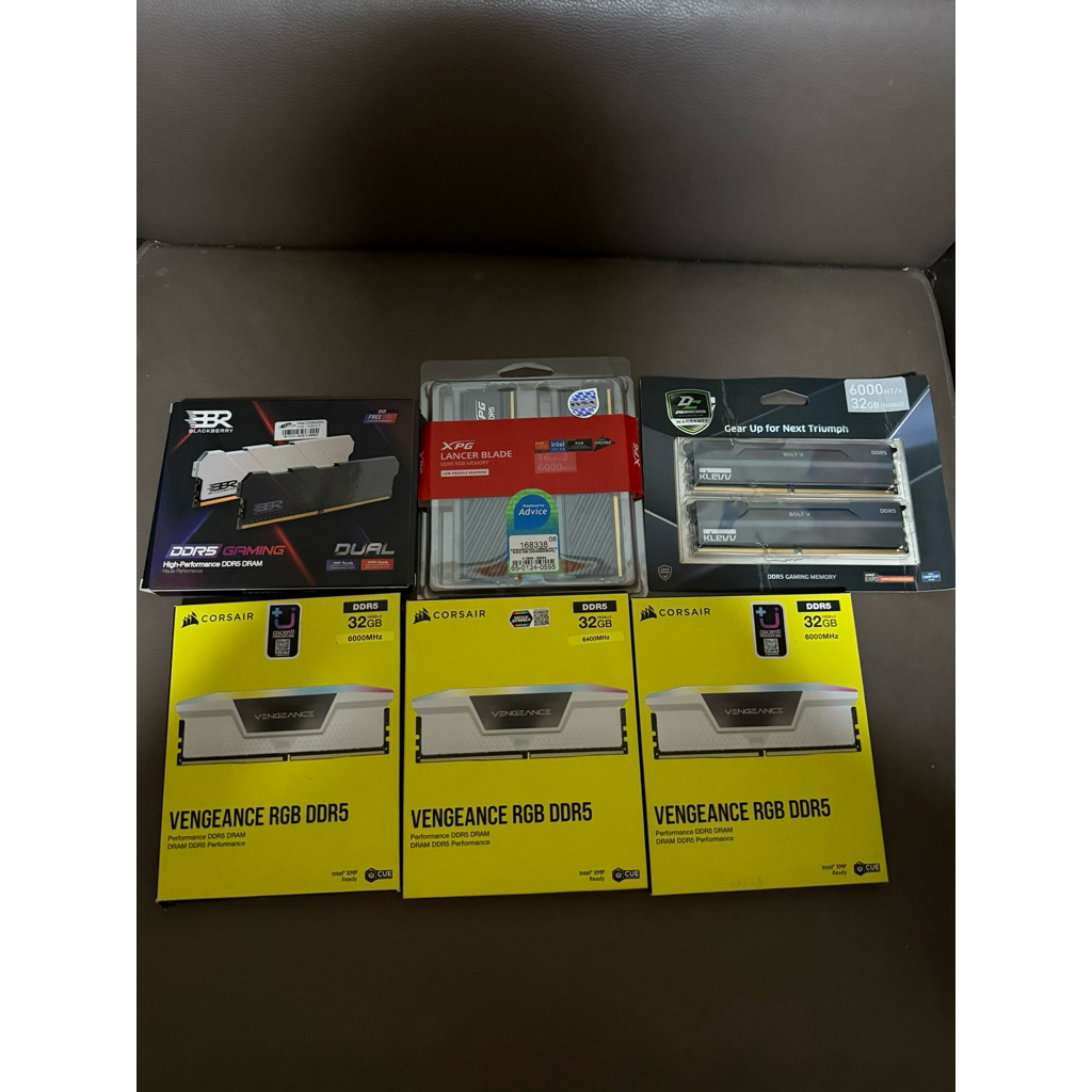 RAM DDR5(6400) 32GB (16GBX2) CORSAIR VENGEANCE RGB BLACK