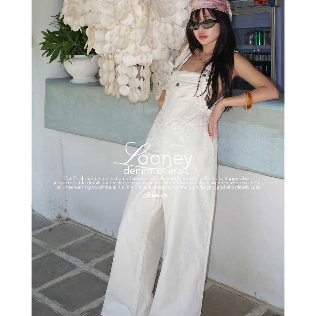 ICEBLINK l Looney denim overall เอี๊ยมยีนส์ รูปที่ 2