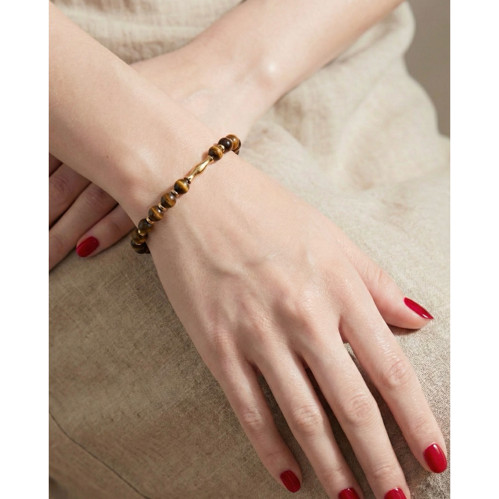 ข้อมือหินไทเกอร์อาย Tiger Eye เสริมดวง เสริมโชค ร่ำรวย รูปที่ 3