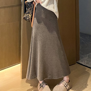 กระโปรงยาว กระโปรงชั้น เอวยางยืด ระบาย3ชั้น เนื้อผ้าอย่างดี