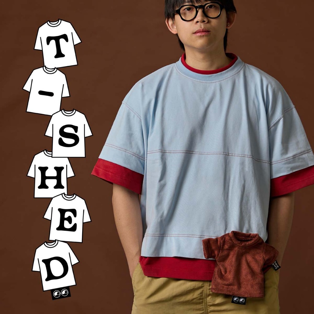 T-SHED เสื้อเช็ดแว่น - เสื้อยืดพร้อมผ้าไมโครไฟเบอร์
