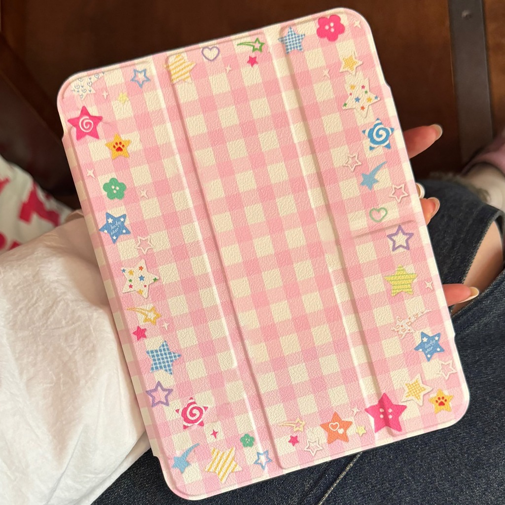 💥พร้อมส่ง💥เคสiPadหมุน 360° Gen12 Air8 Gen11 ที่ใส่ปากกา Happy Bear เคสไอแพด Air7 Gen10 Air6 Pro11/13