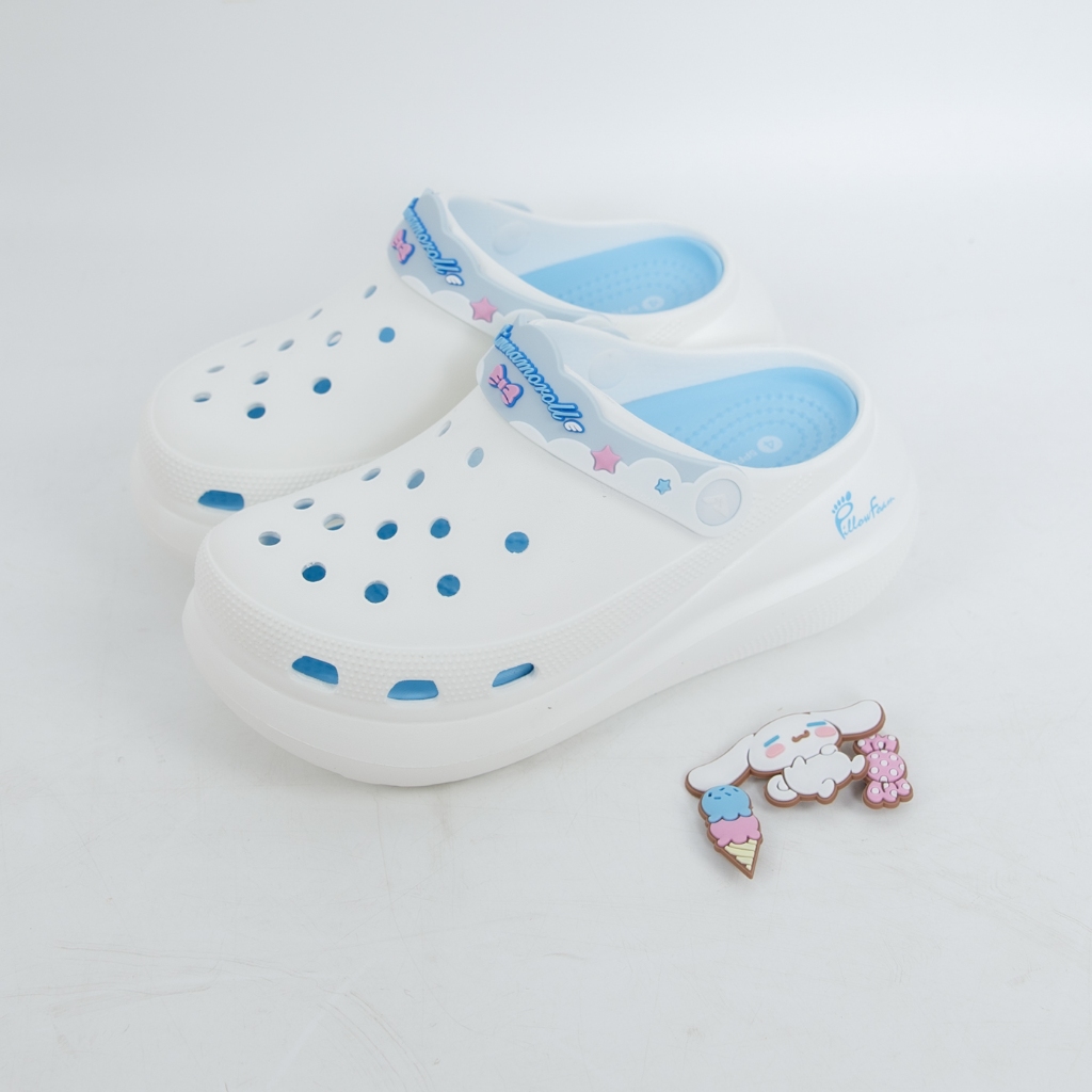 รองเท้าหัวโต ADDA Cinnamoroll ส้นตึก ลิขสิทธิ์แท้ Sanrio นุ่ม เด้ง สบายเท้า