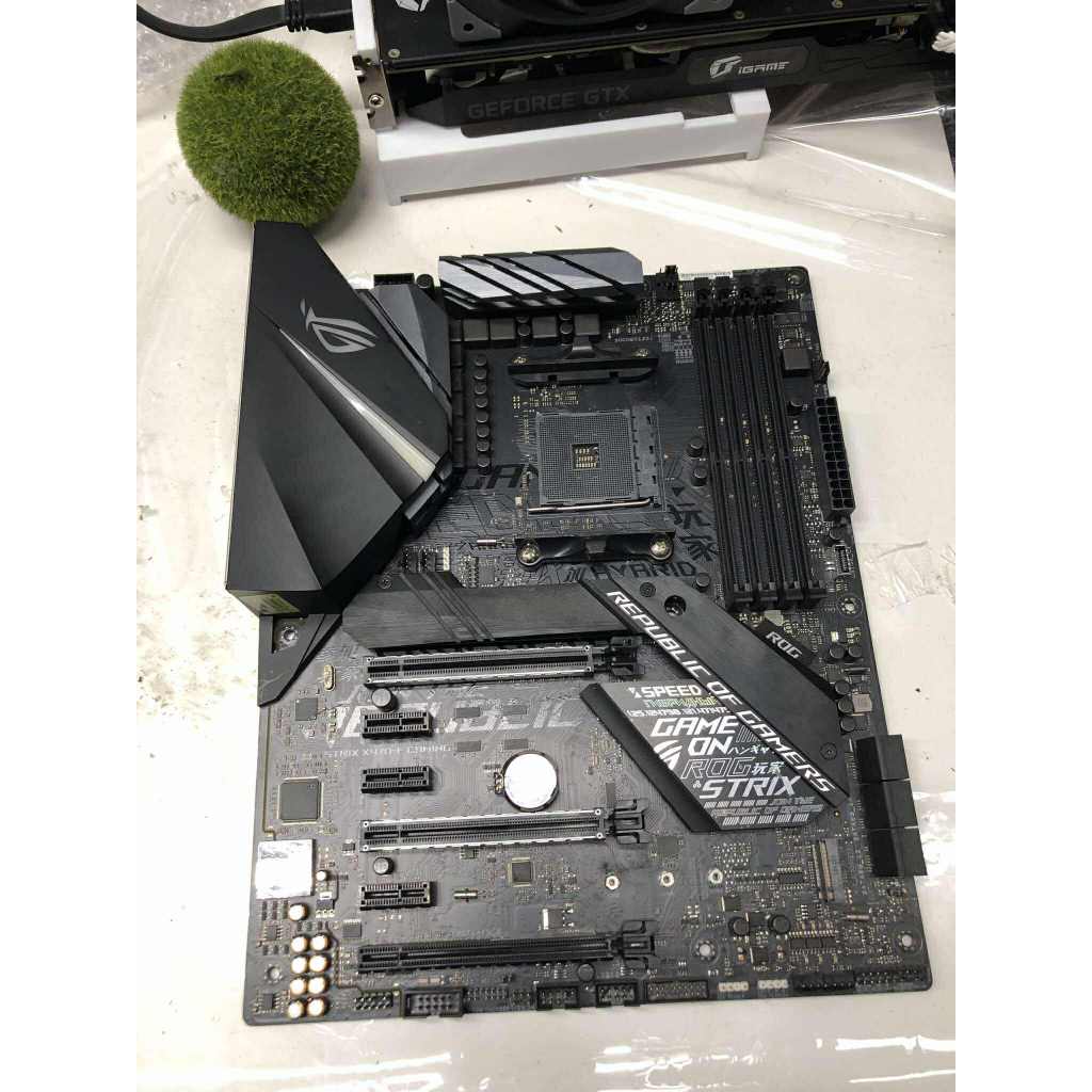 MAINBOARD (เมนบอร์ด) AM4 ASUS ROG STRIX X470-F GAMING ไม่มีกล่อง ใช้งานปกติ ประกันร้าน