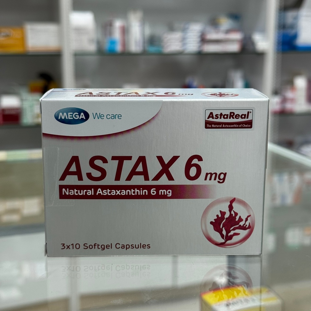 MEGA ASTAX 6 MG CAPSULES 3X10'S