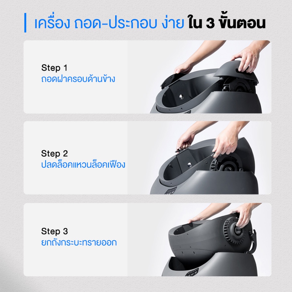 [🔥ใส่โค้ดลดเพิ่ม] CATLINK C08 OPEN-X ยกระดับห้องน้ำแมวอัตโนมัติระบบเปิด ด้วยระบบกำจัดกลิ่น 3 ขั้นตอน - รูปที่ 6