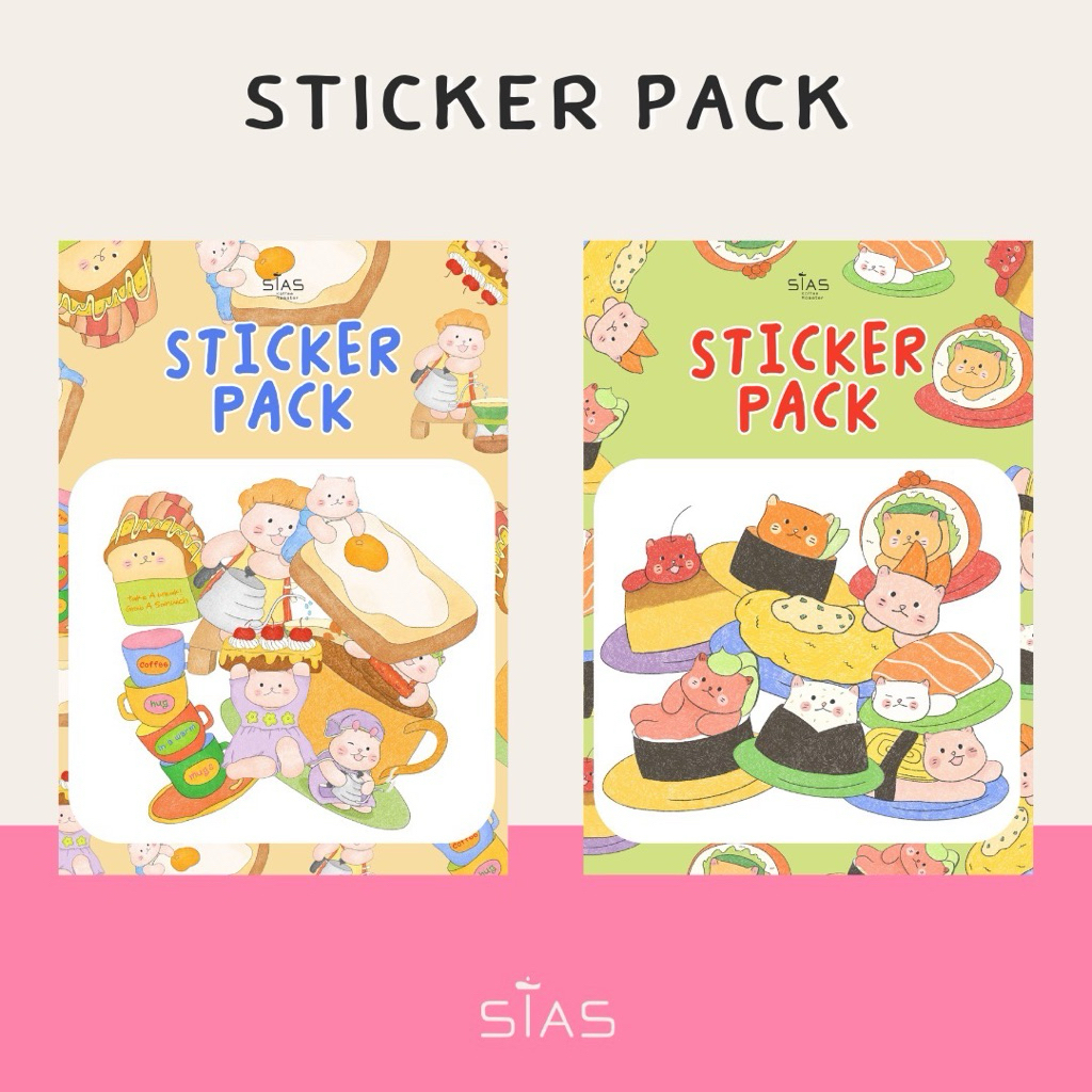 Sias สติ๊กเกอร์แพค PP ไดคัทแบบรวม By to.ma.too
