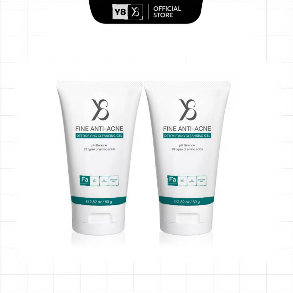 Y8 FINE ANTI-ACNE Detoxifying Cleansing Gel เนื้อเจลบางเบา แนะนำคนเป็นสิว