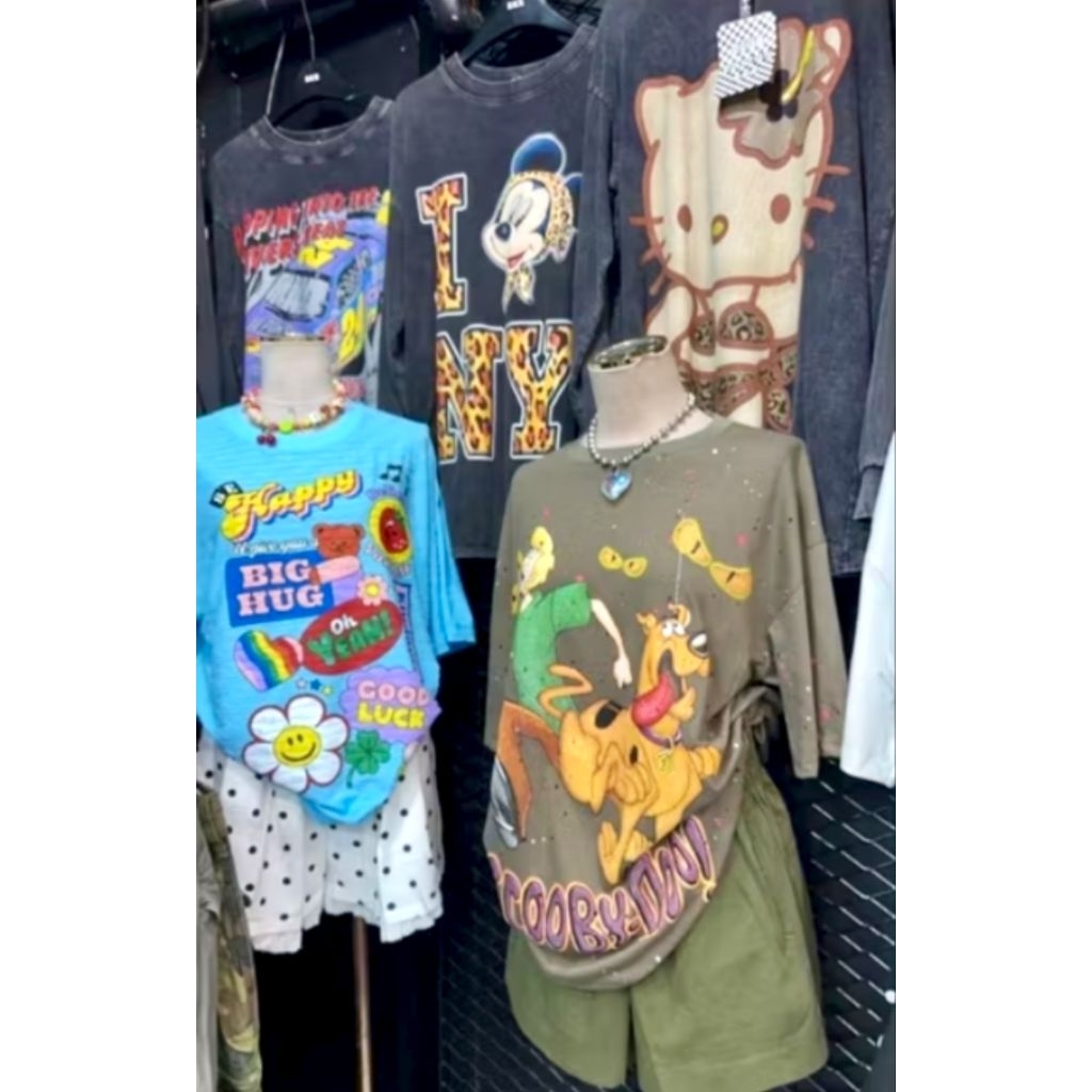 👕เสื้อผ้าคอตตอนฟรีไซส์ อก44"46"ยาว29" ผ้านิ่มใส่สบาย Club Cotton BKK