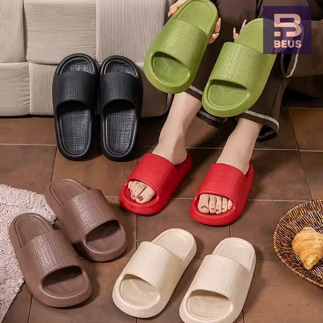 BEUS รองเท้าแตะสำหรับผู้หญิง 2025 รหัส256 วัสดุ EVA คุณภาพสูง รองเท้าแตะในบ้านและห้องน้ำ กันลื่น สะด
