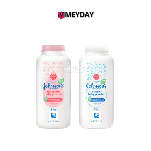 Johnson's Cornstarch Classic Baby Powder จอห์นสัน คอร์นสตาร์ช คลาสสิค เบบี้ พาวเดอร์ แป้งเด็ก 50 กรัม