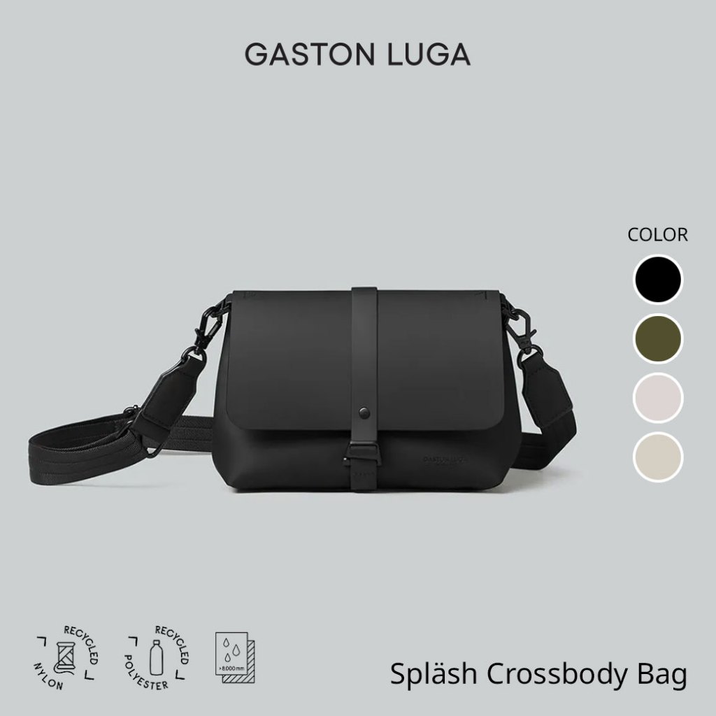 Gaston Luga Splash crossbody กระเป๋าคาดอก กระเป๋าสะพาย กันน้ำ [ส่งจากไทย]