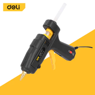 Deli ปืนกาวไฟฟ้า ปืนยิงกาวโซโล 60วัตต์ สำหรับกาวแท่ง 11mm ด้ามจับกระชับมือ ร้อนเร็วใน 2นาที Glue Gun
