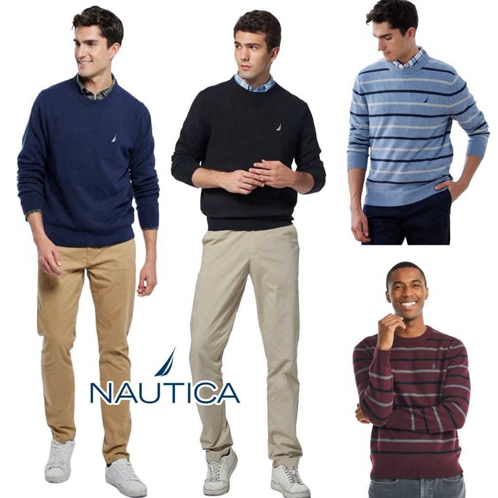 เสื้อสเวตเตอร์ Nautica Crafted Crewneck Sweater