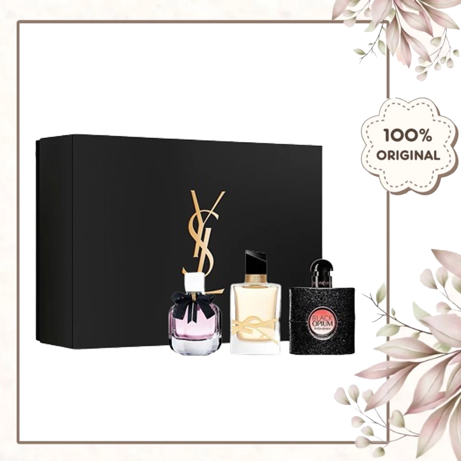 【เซ็ตน้ำหอม Luxury】¥$L set 3(7.5ml*3)Black Opium + Libre + Mon Paris｜น้ำหอมผู้หญิง ดึงดูด ท่องเที่ยว