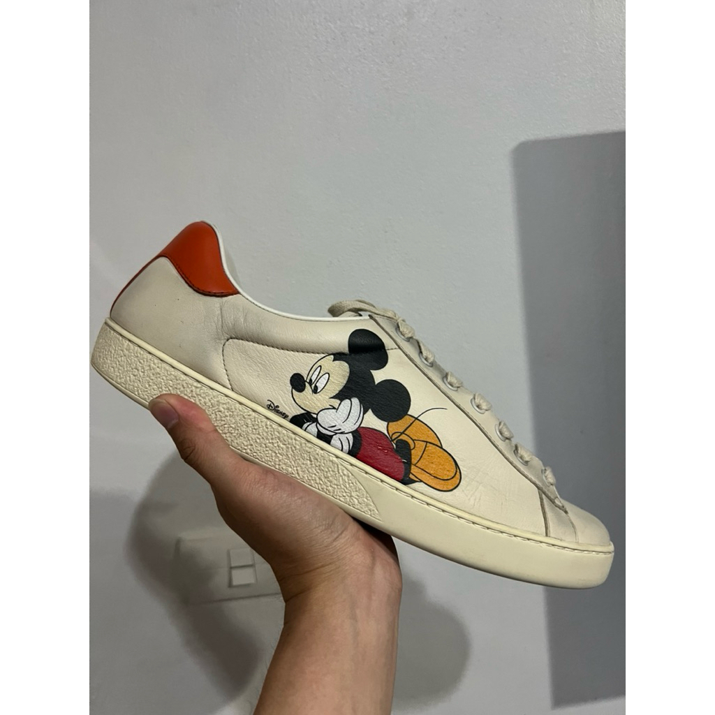 G’UCCI x DISNEY Mickey Mouse Print Sneakers Size 11(ซอฟวัดได้ 30 cm)