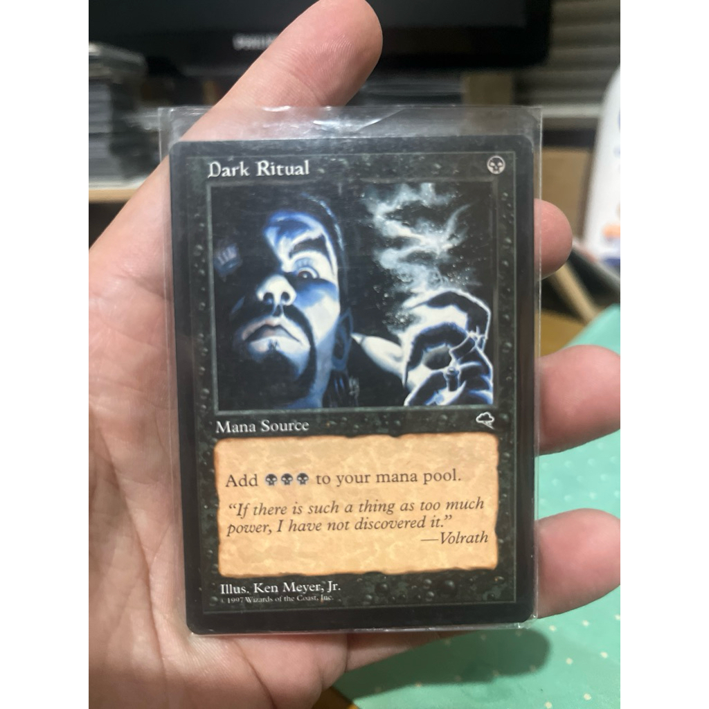 การ์ด MTG Dark Ritual Black Magic the gathering EDH สภาพ Ex-
