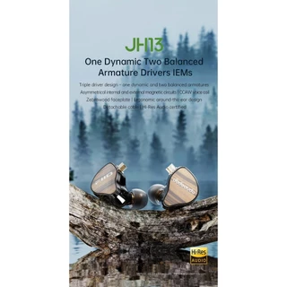 [ประกันศูนย์ไทย] FiiO JadeAudio JH13 หูฟัง 3 ไดรเวอร์ ครอสโอเวอร์ เสียงสมดุล รายละเอียดครบถ้วน