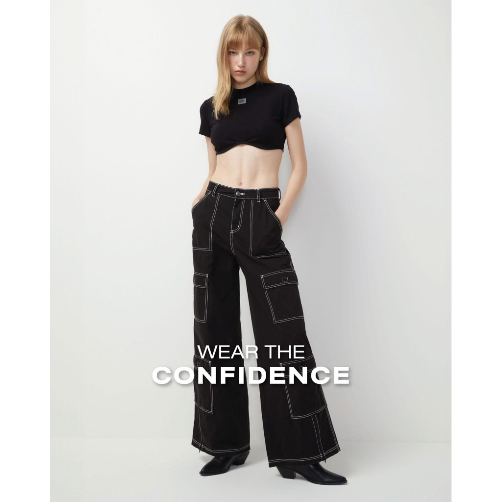 ส่งต่อ กางเกงยีนส์ CPS jeans cargo black - sz.s ใหม่