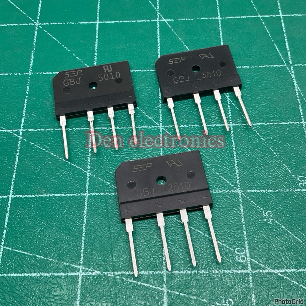 GBJ2510 GBJ3510 GBJ5010 GBJ Bridge Rectifier ไดโอดบริดจ์ diode วงจรแรงกระแสแปลงไฟAC เป็น DC