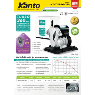 ปั๊มน้ำอัตโนมัติ KANTO (แคนโต้) รุ่น TURBO (รุ่นฝาครอบ) 400 / 420 / 450 และTURBO (ไม่ฝาครอบ) 350 / 380วัตต์