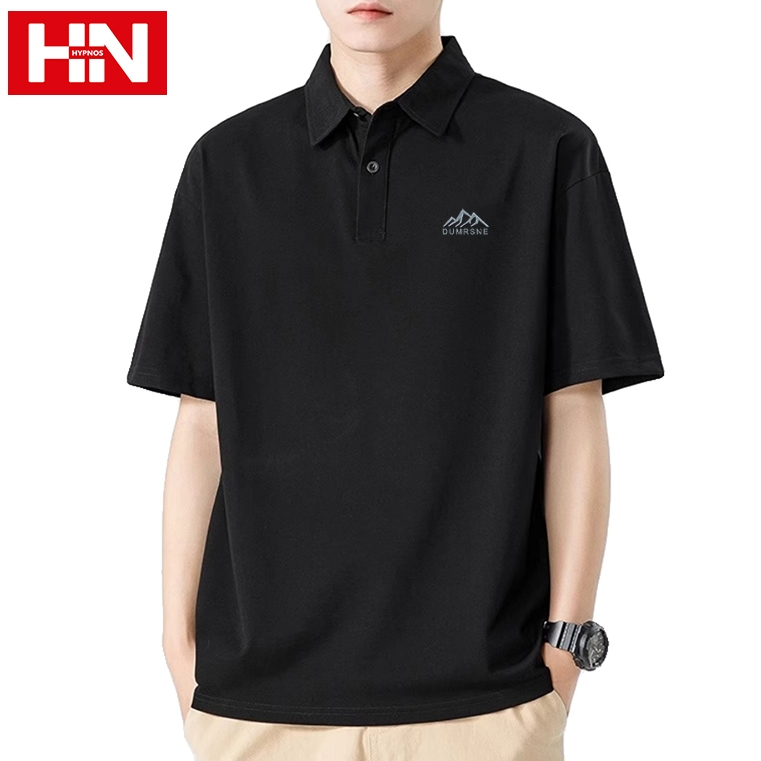 HYPNOS Polo Shirt H9001-XS Collectionผ้าหนาทรงสวย ใส่ได้ทั้งชายหญิง ทรงหลวมสบาย รีดง่าย เสื้อยืดโปโลสีพื้น