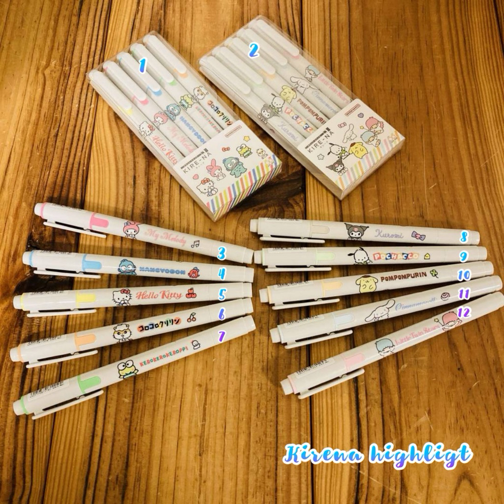 พร้อมส่ง !!! ปากกา highlight  kirena kire-na sanrio pilot japan 12.3/2025