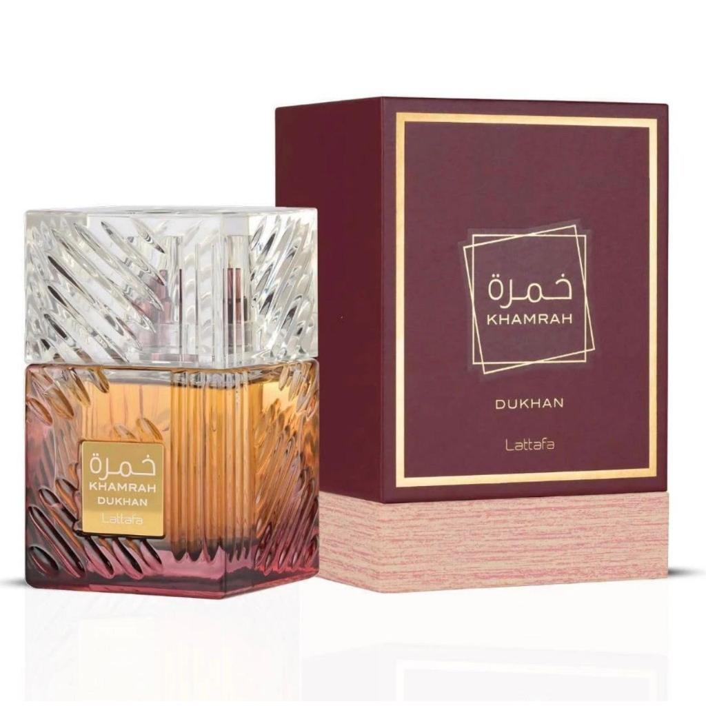 Lattafa Khamrah Dukhan EDP30 ML น้ำหอมผู้ชายกลิ่นเข้มข้น หรูหรา สไตล์อาหรับ กลิ่นไม้และอบเชยติดทนนาน