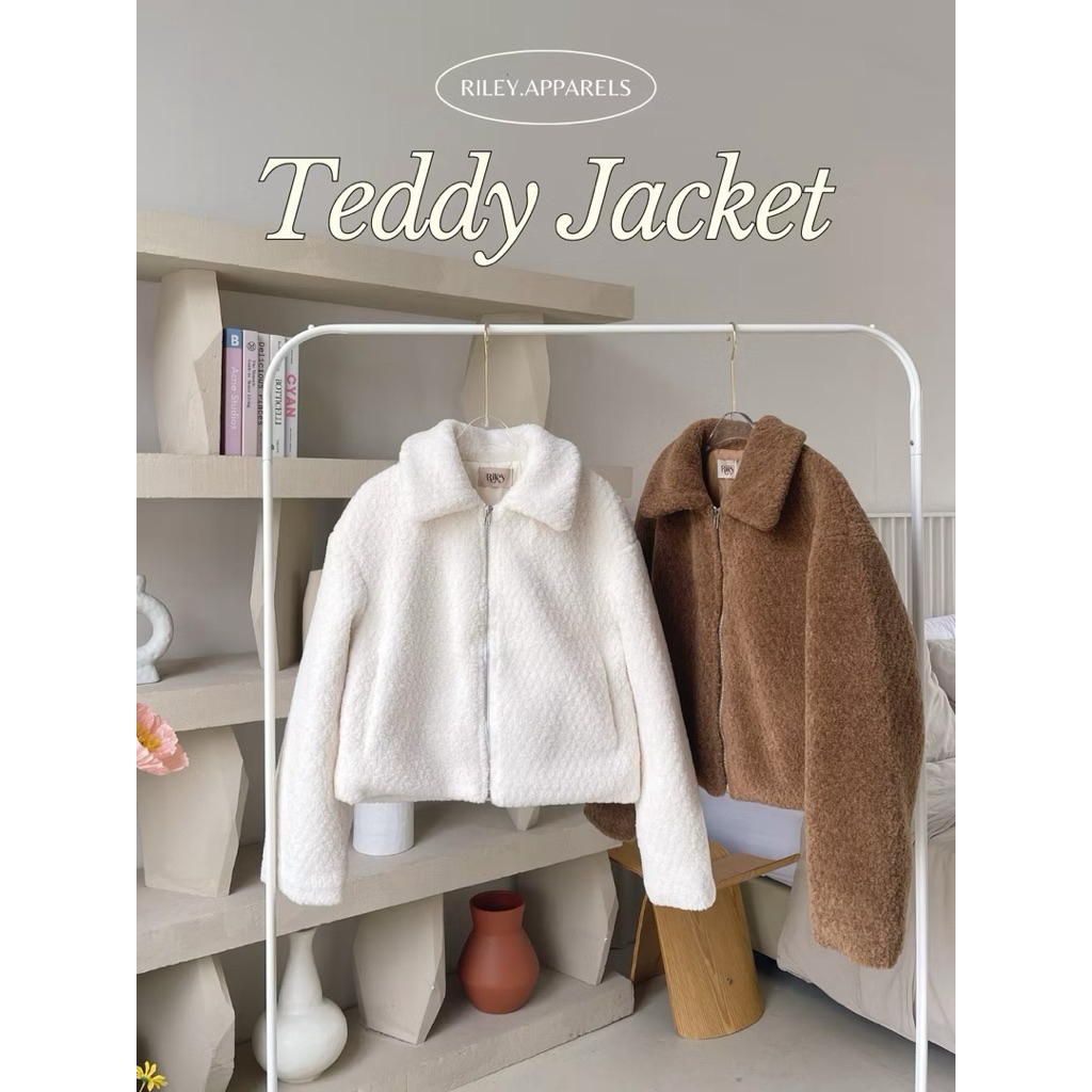 Teddy Jacket สีขาวมือ 1