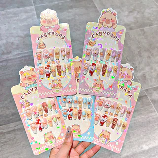 Una Gift Shop(A1743)❣พร้อมส่ง❣ชุดติดเล็บปลอมเด็กมีลายการ์ตูนให้เลือกสำหรับเด็กไตล์สาวหวานของbaby so cute