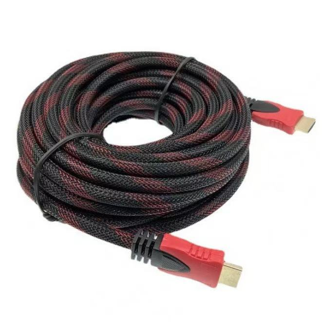 สาย TV HDMI 1.5 เมตร 3เมตร 5เมตร 10เมตร 15เมตร สายถักรุ่น HDMI 1.5M 3M 5M 10M 15M CABLE 3D FULL HD 1