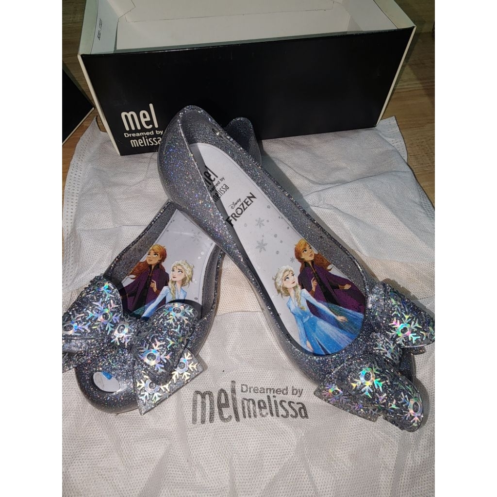 [Used like New/มือสอง]รองเท้าเด็กหญิงFrozen Elsa&Anna Size EUR32/JPN20/USA1สภาพ99%แท้100%