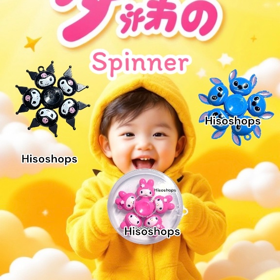 CARTOON SPINER สปินเนอร์การ์ตูนน่ารักๆ งานลื่นๆ น่าเล่น ของเล่นแก้เครียด ช่วยให้คลายเครียดได้ดี