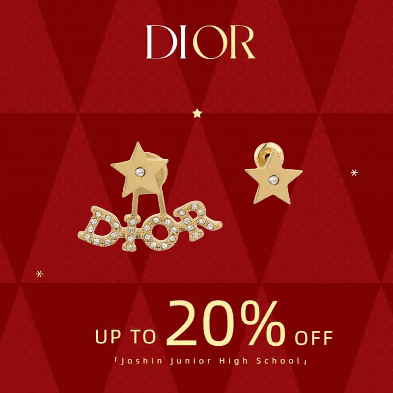 DIOR【ของแท้ 100 %】Star Crystal ต่างหู