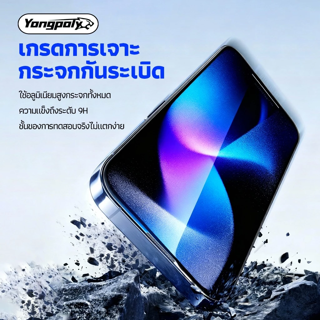 ฟิล์มกระจกใสไม่มีขอบเต็มจอโค้ง 0.4MM สำหรับ iphone 16pro 15plus 14pro 13proamx 12 13pro 11 xs xr xmax 14promax16promax thumbnail 8