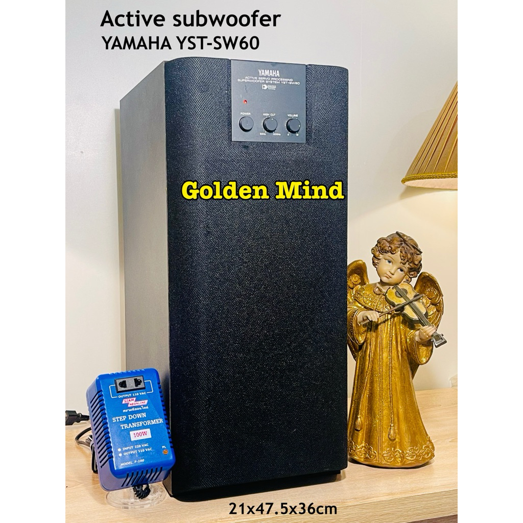 SUB-01-141225 YAMAHA YST-SW60 ตู้ลำโพงซับวูฟเฟอร์พร้อมเครื่องขยายเสียงในตัวมือสองจากประเทศญี่ปุ่น