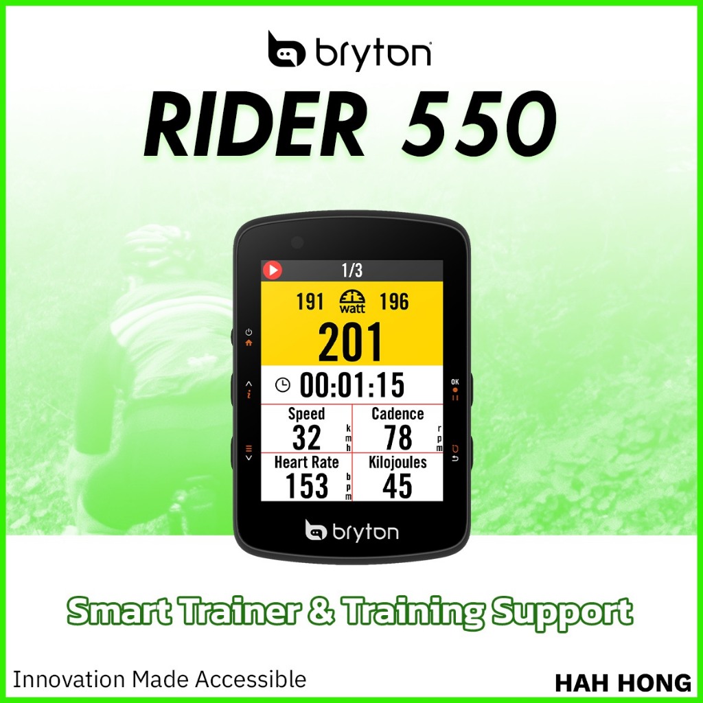 Bryton รุ่น Rider 550 ไมล์จักรยาน จอสี Bikecom GPS  ศูนย์ไทย ส่งไว ✨🚀 - รูปที่ 4